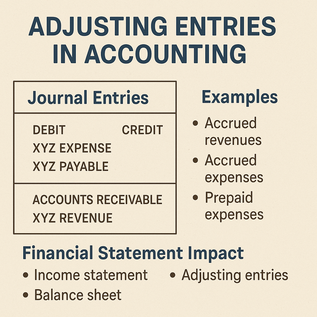 Adjusting Entries in Accounting with Journal Entries, Examples, and Financial Statement Impact Adjusting Entries in Accounting with Journal Entries, Examples, and Financial Statement Impact by cadeveshthakur