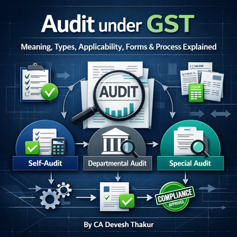 Audit under GST: Meaning, Types, Applicability, Forms, and Process Explained