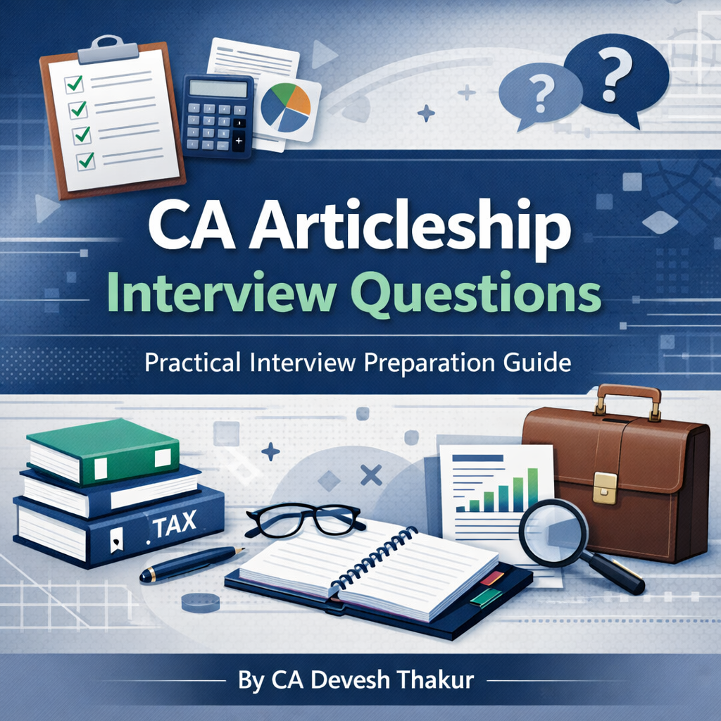 CA Articleship Interview Questions by cadeveshthakur