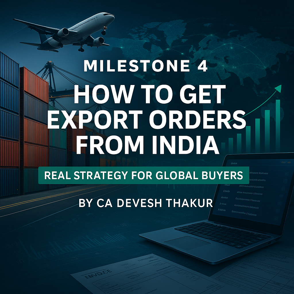 How to Get Export Orders from India A Practical Buyer Acquisition Strategy for New Exporters cadeveshthakur