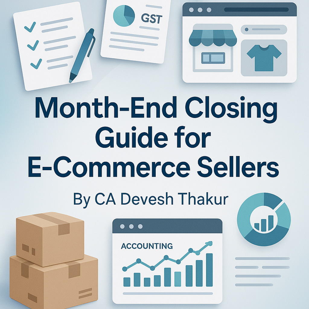 Month-End Closing for E-Commerce Sellers Complete Accounting, GST & Reconciliation Guide (India) by CA Devesh Thakur