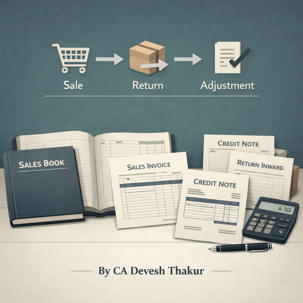 Sales Book, Sales Return & Credit Note Class 11 Accounting Guide by CA Devesh Thakur