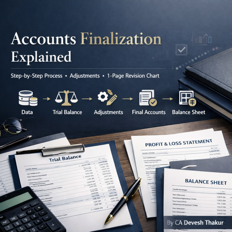 accounts finalization explained by cadeveshthakur