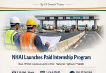 NHAI Launches Paid Internship Program with Dedicated Portal for Engineering Students