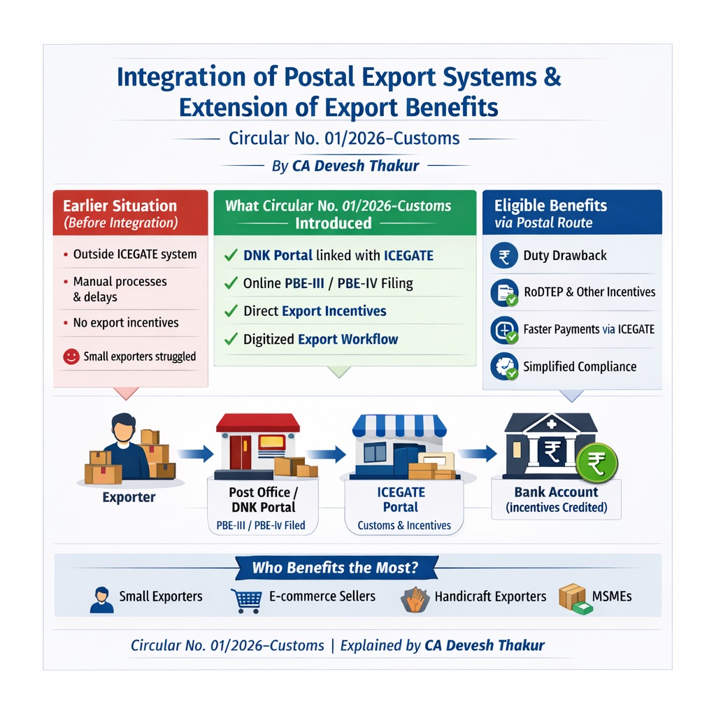 Integration of Postal Export Systems and Extension of Export Benefits