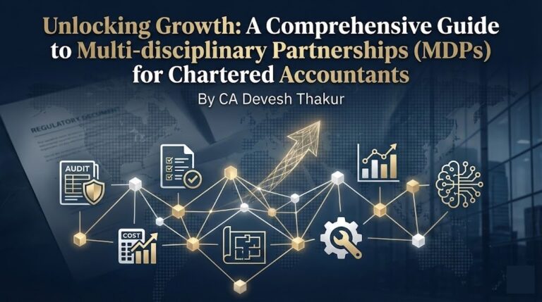 Unlocking Growth A Comprehensive Guide to Multi-disciplinary Partnerships (MDPs) for Chartered Accountants by CA Devesh Thakur