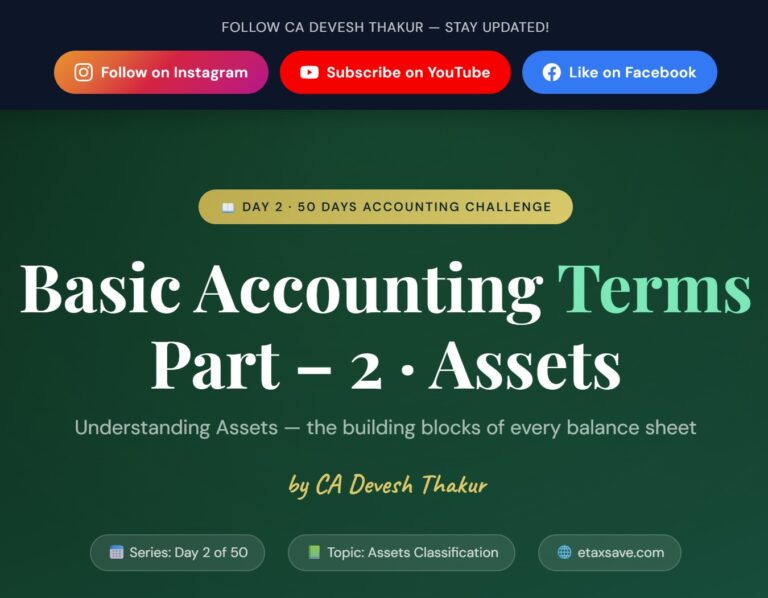 Accounting Basics for Beginners Day 2 of 50 days accounting challenge