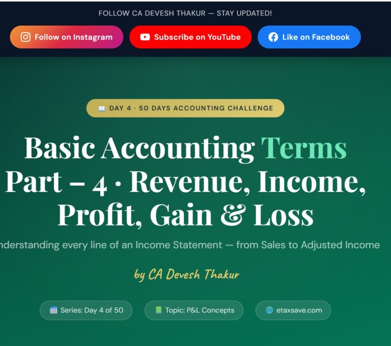 Accounting Basics for Beginners Day 4 of 50 days accounting challenge