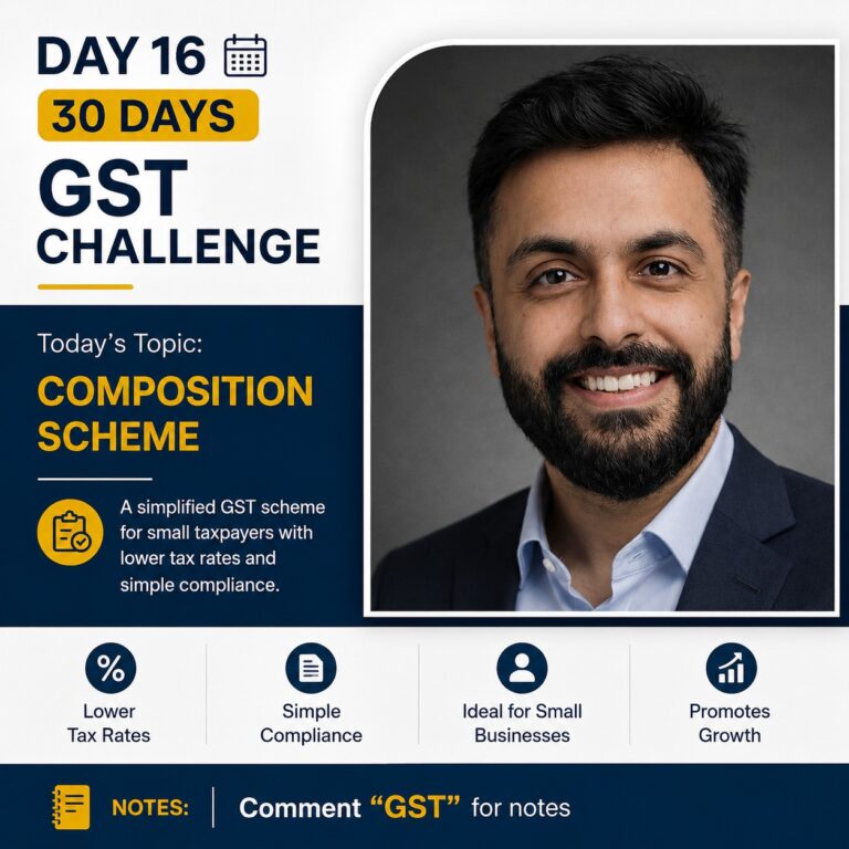 The Composition Scheme is GST's biggest relief for small businesses and service providers — pay less tax, file fewer returns, and skip the ITC complexity. Here's everything you need to know.