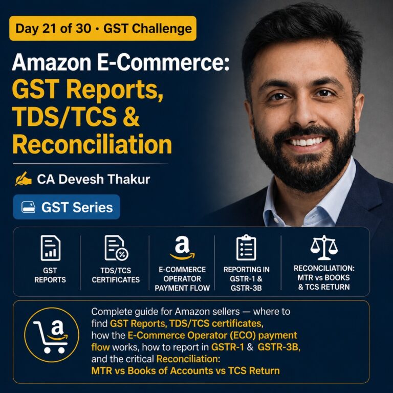 GST Simplified by CA Devesh Thakur – Day 21/30 days challenge