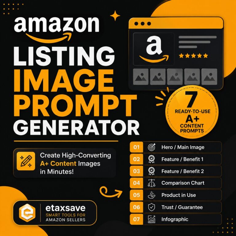 Amazon Listing Image Prompt Generator | 7 Ready-to-Use A+ Content Prompts