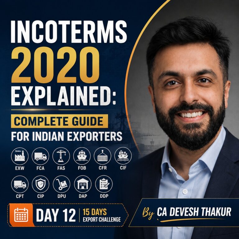 INCOTERMS 2020 Explained: Complete Guide for Indian Exporters | Day 12
